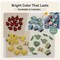 Garden Theme Decorative Buttons, 50-Pack, Spring Designs with Flowers, Ladybugs, Butterflies, 3D Shank Style for Crafts